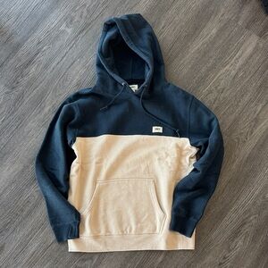 Men's Navy and Tan Obey Hoodie